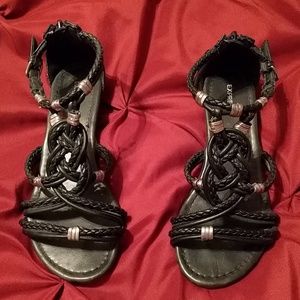 Black Express Strappy Sandals